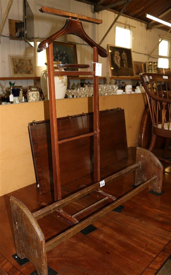 Dumb valet & book rack